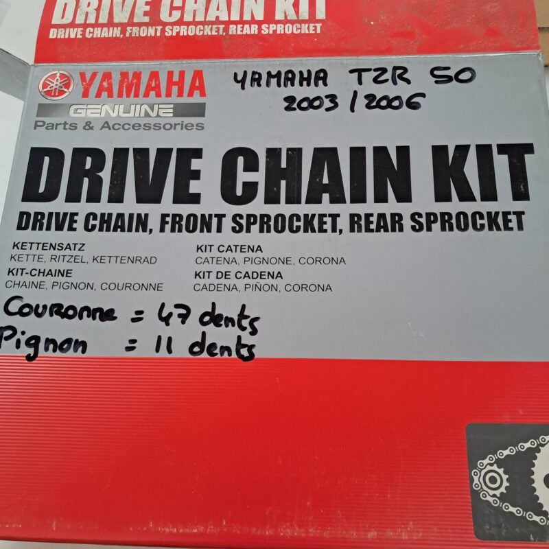 YAMAHA TZR 50 (03/06) kit chaine neuf