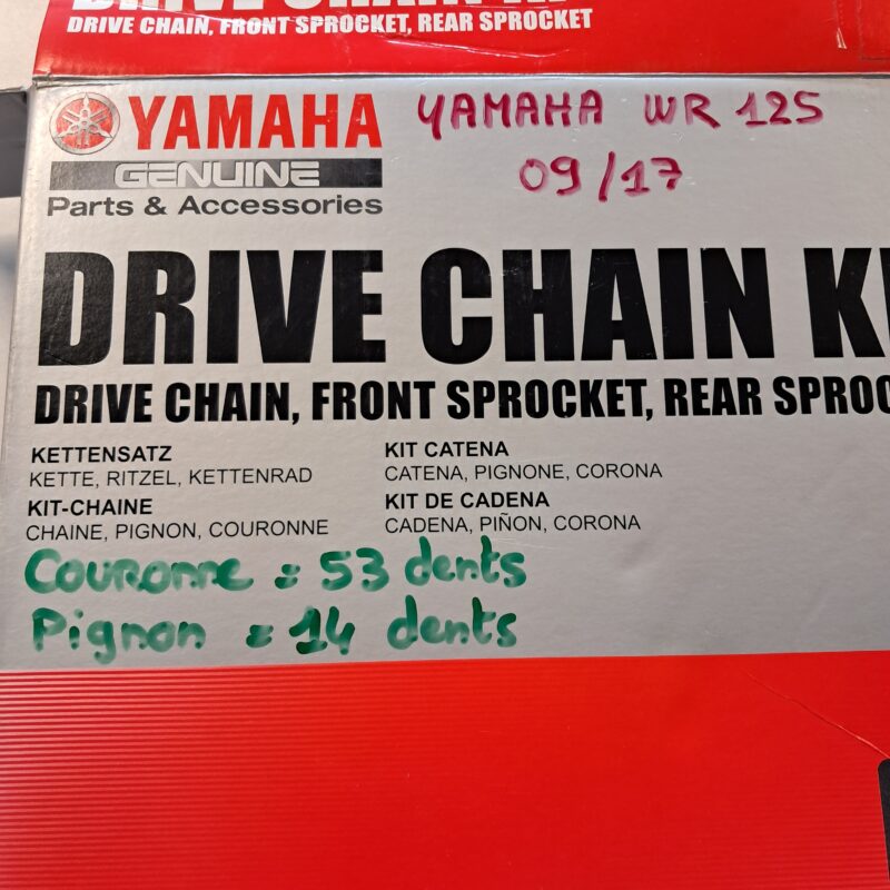 YAMAHA WR 125 (09/17) kit chaine neuf